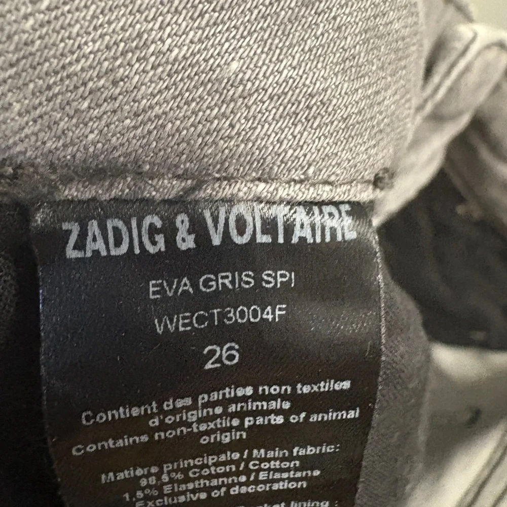 Zadig & Voltaire Eva Low Rise Slim Leg Jeans Size 26 - Picture 9 of 10